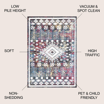 Dhiya Distressed Kilim Area Rug